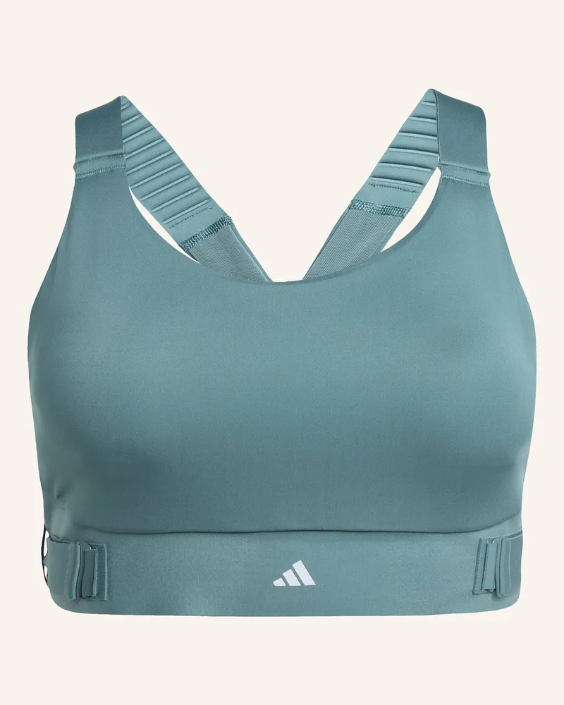 adidas FASTIMPACT LUXE RUN HIGH-SUPPORT SPORT-BH Türkis