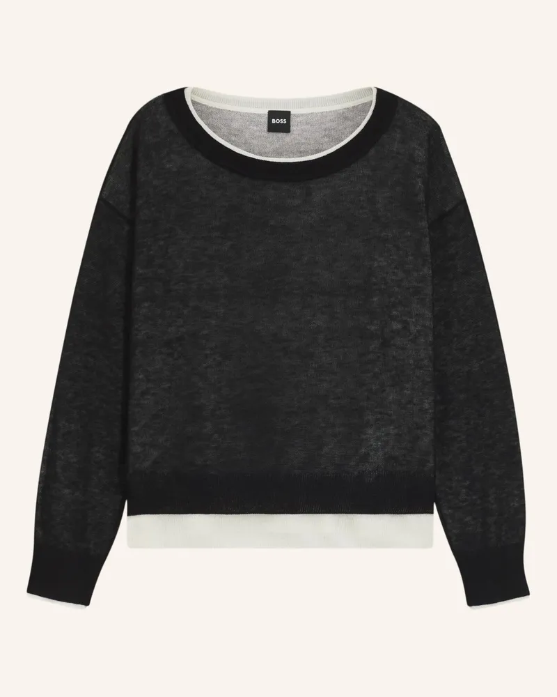 HUGO BOSS Pullover FEMOK Weiss
