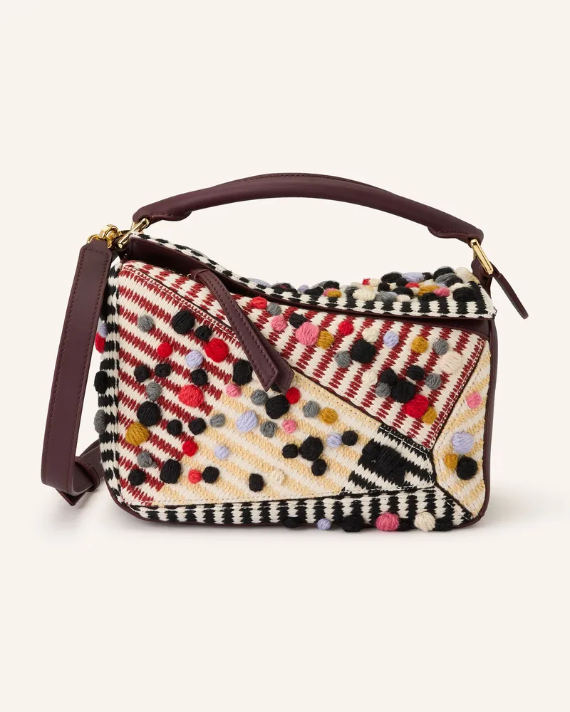 Loewe Handtasche Puzzle Small beige Creme