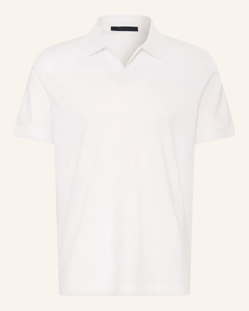 HUGO BOSS Jersey-Poloshirt weiss Weiss