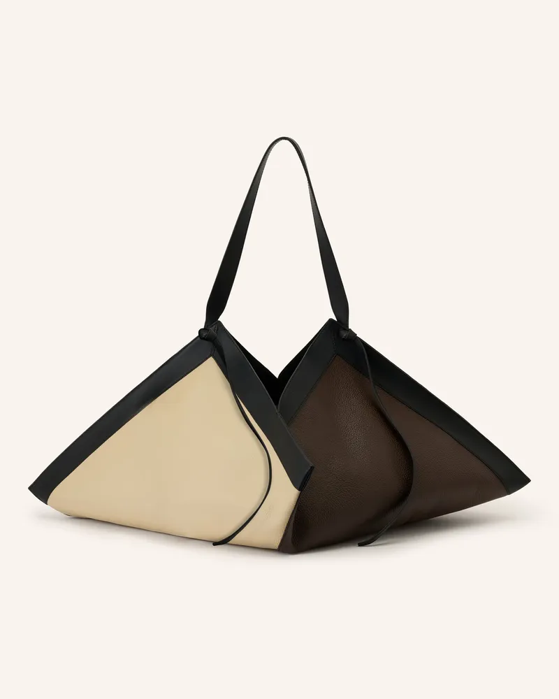 YUZEFI Shopper Wonton Large braun Grau