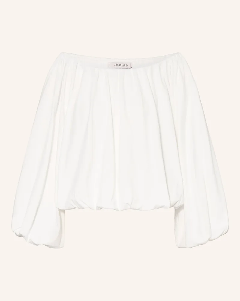 Dorothee Schumacher Off-Sholder-Bluse Soft Volume weiss Weiss
