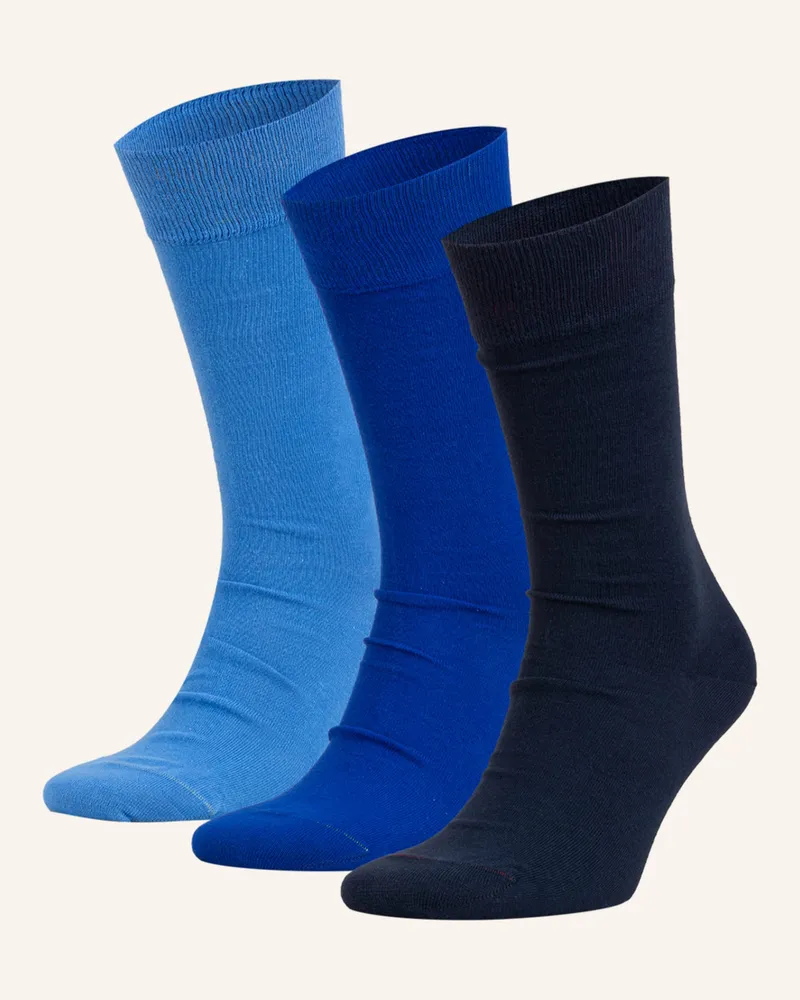 Von Jungfeld 3er-Pack Strümpfe blau Multicolor