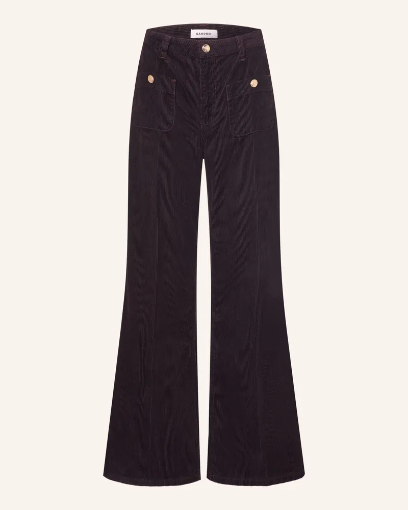 Sandro Cordhose rot Dunkellila