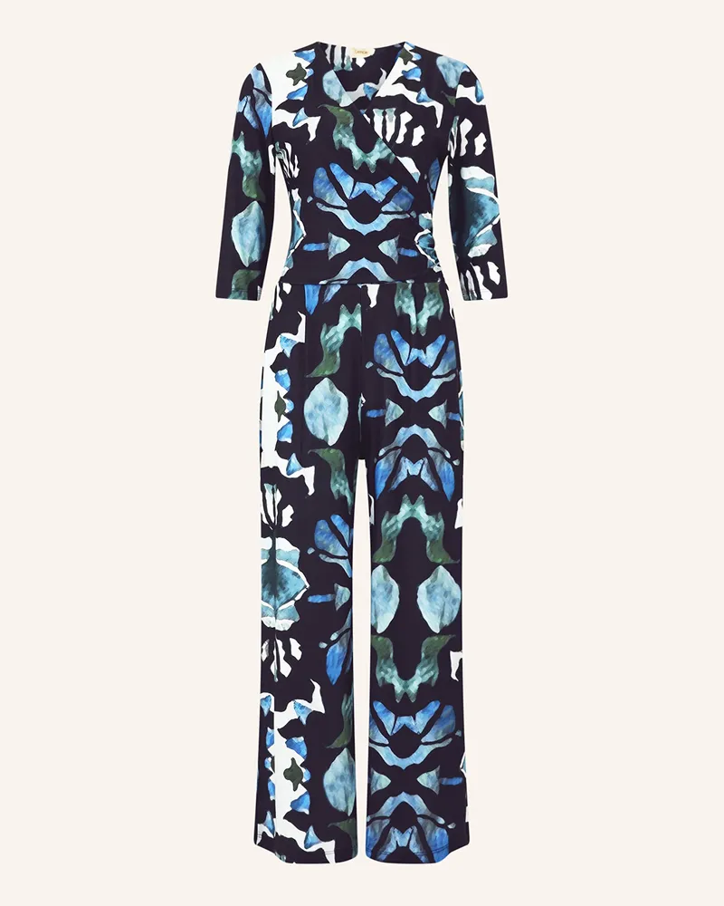 Cartoon Jumpsuit mit 3/4-Arm Creme