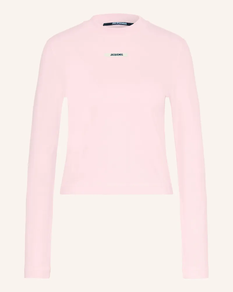 Jacquemus Longsleeve Le Tshirt Gros Grain pink Hellrosa