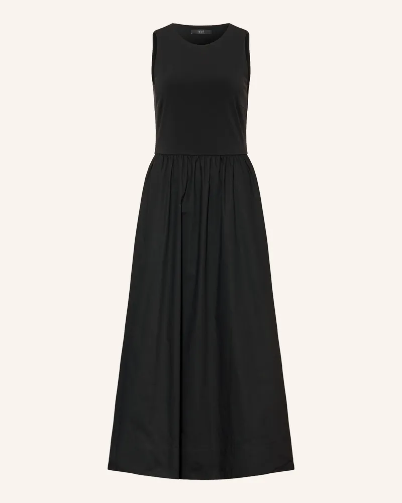 Oui  Kleid Im Materialmix schwarz Schwarz