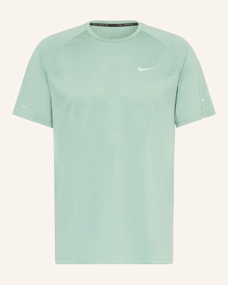 Nike Laufshirt Stride gruen Türkis
