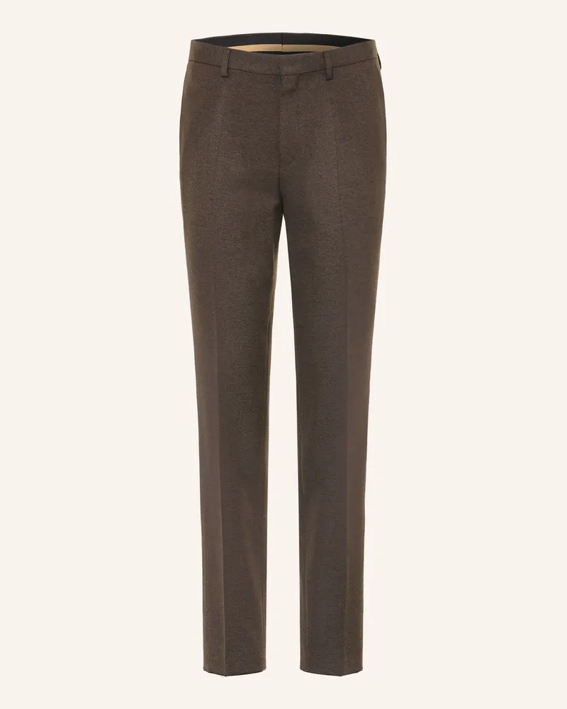 HUGO BOSS Anzughose Hesten Extra Slim Fit braun 903