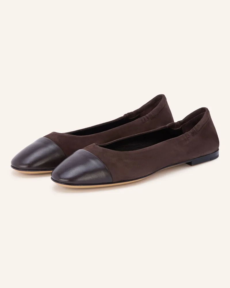 POMME D'OR Ballerinas Giorgia braun Dunkelbraun