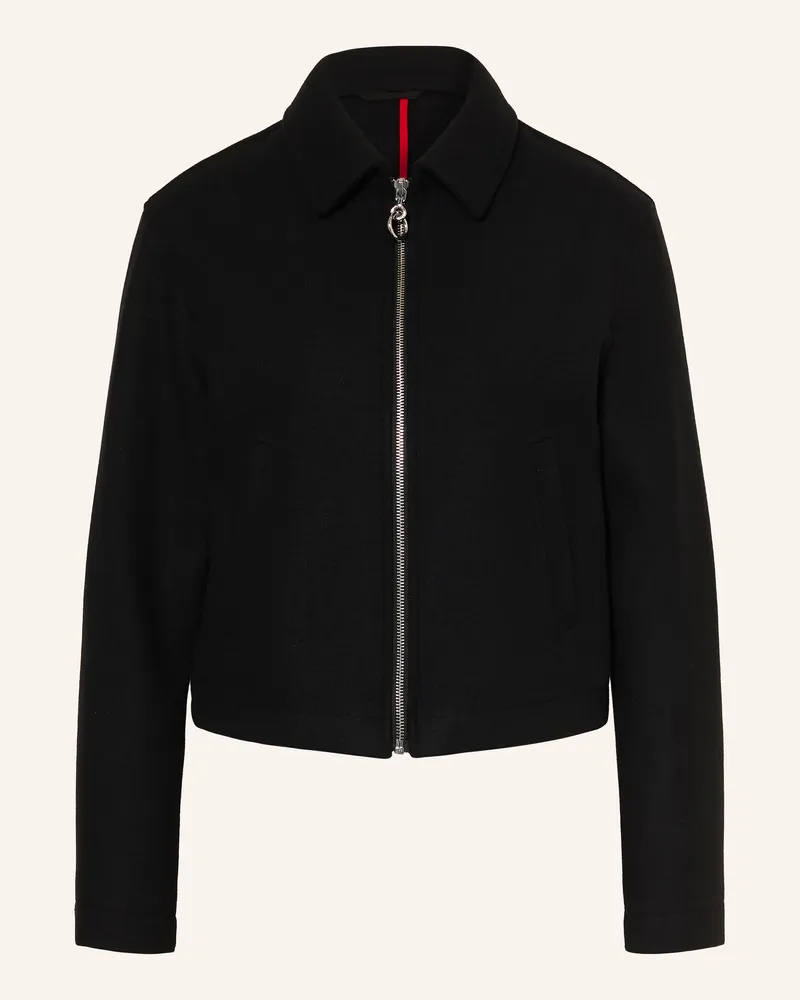 HUGO BOSS Kastenjacke Ancesca schwarz Schwarz
