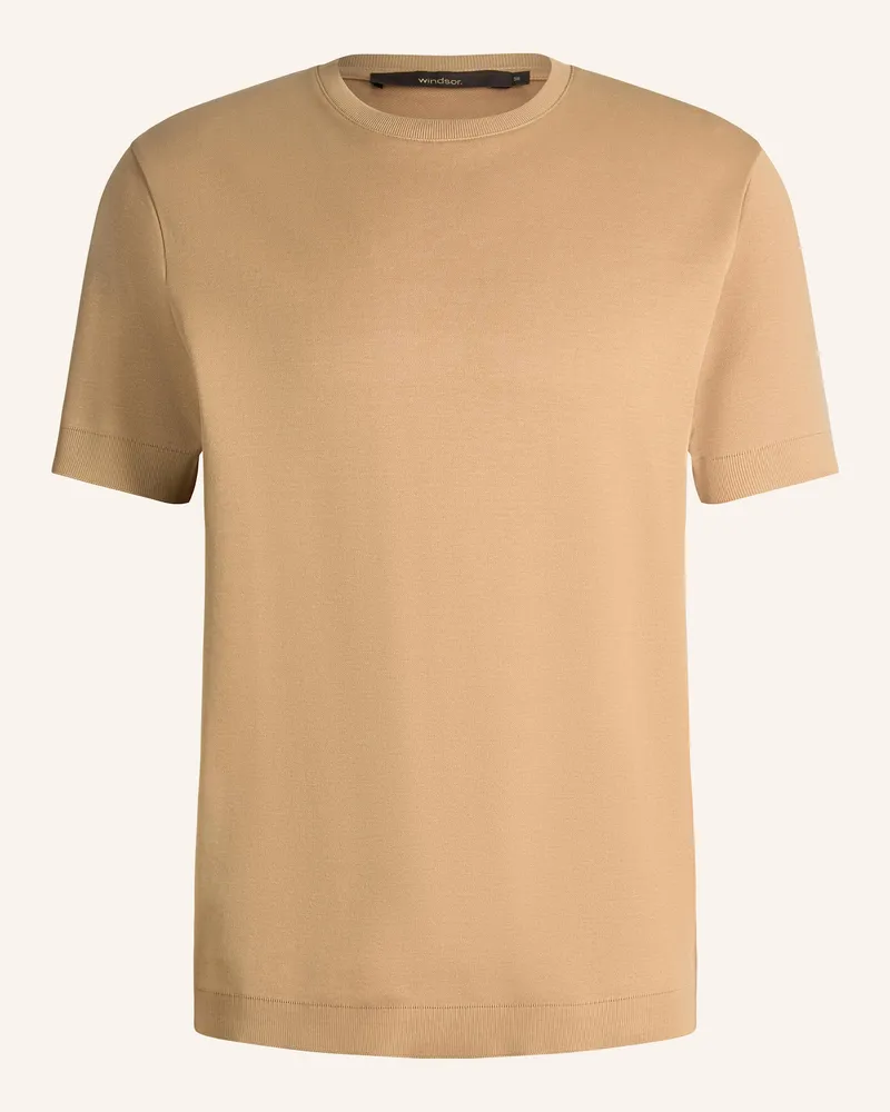 windsor. Strickshirt Floro braun Camel
