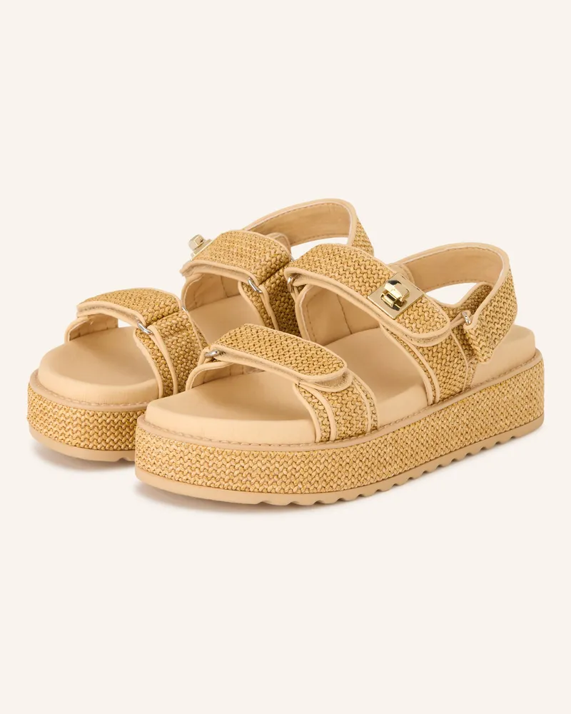 Steve Madden Plateau-Sandalen Bigmona beige Hellbraun