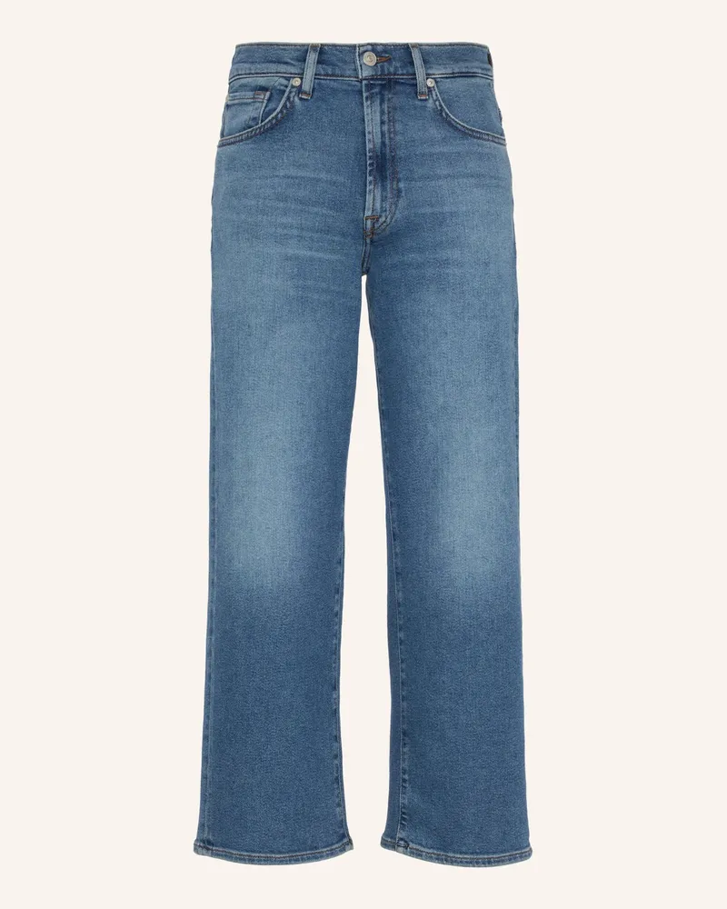 7 for all mankind Jeans Stovepipe Straight Ankle Straight Fit blau Blau