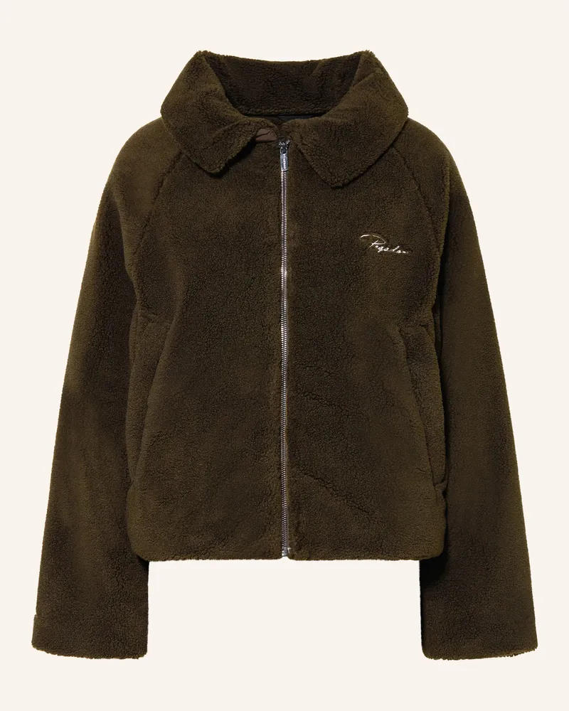 PEGADOR Teddyfell-Jacke Laja braun Dunkelbraun