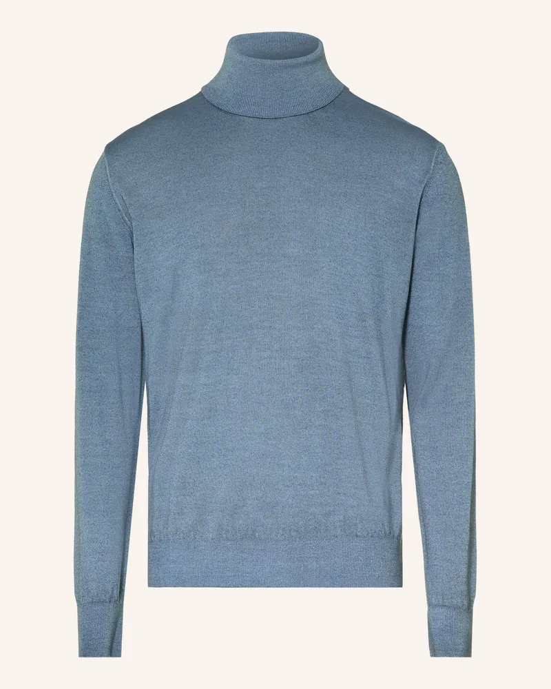 Eton Rollkragenpullover blau Blau