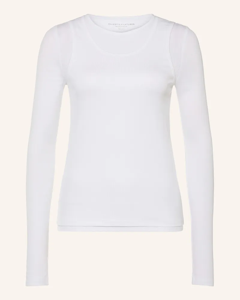 Majestic Longsleeve weiss Weiss