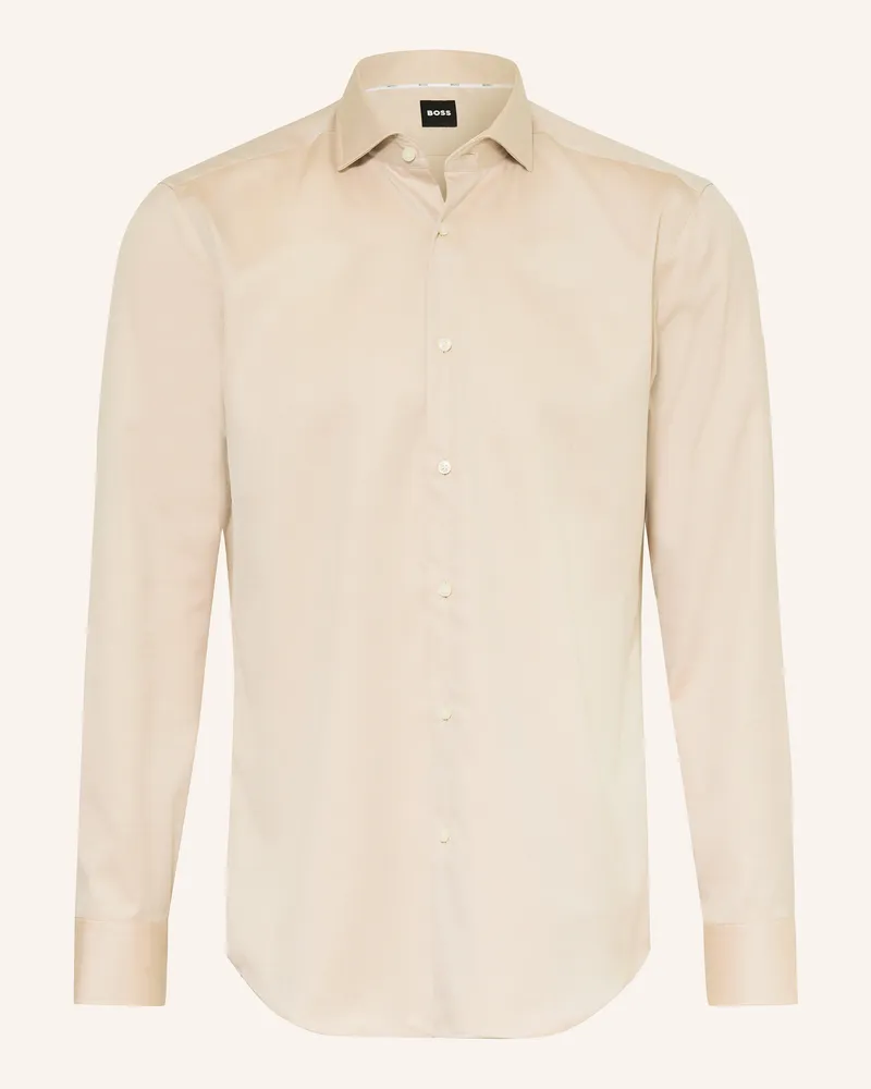HUGO BOSS Hemd JOE Regular Fit Beige