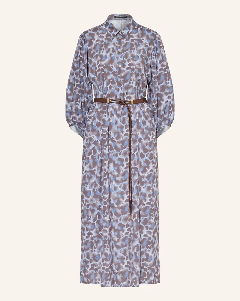 Betty Barclay Hemdblusenkleid Mit 3/4-Arm braun Hellblau