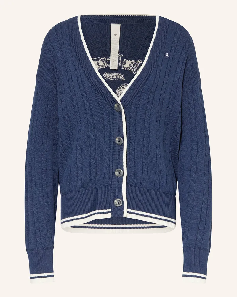 LULULEMON Strickjacke Dunkelblau