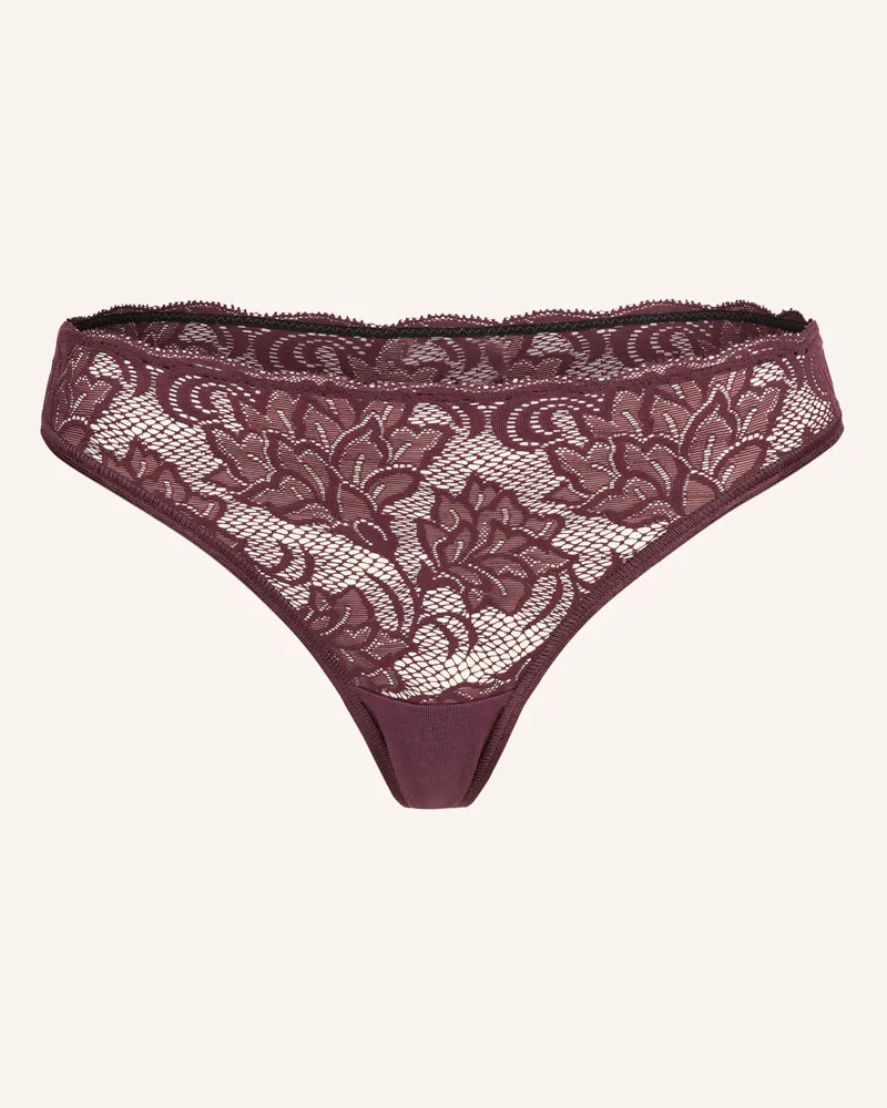 Ehrlich Textil Emilia String Mit Spitze Aus Recyceltem Polyamid - Atmungsaktiv lila Lila