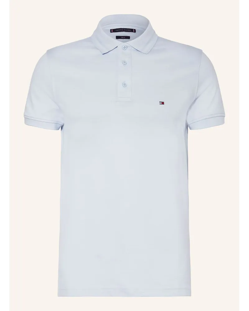 Tommy Hilfiger Piqué-Poloshirt Slim Fit Blau