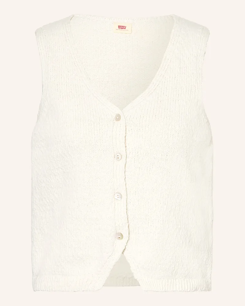 Levi's Strickweste Weiss
