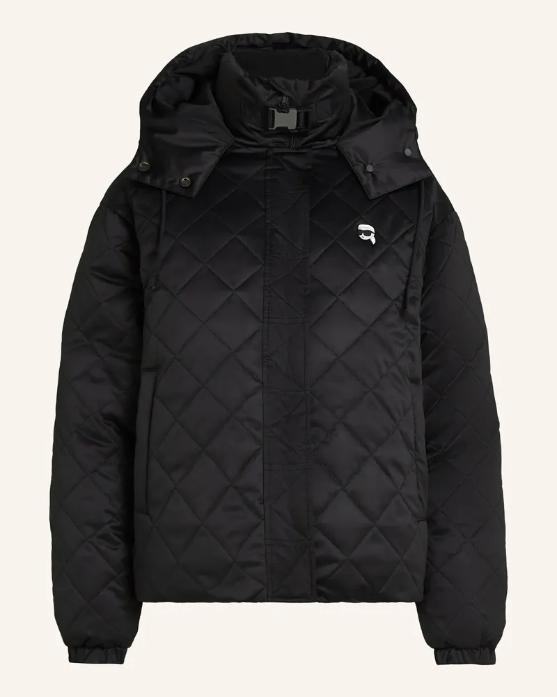 Karl Lagerfeld Mantel schwarz Schwarz