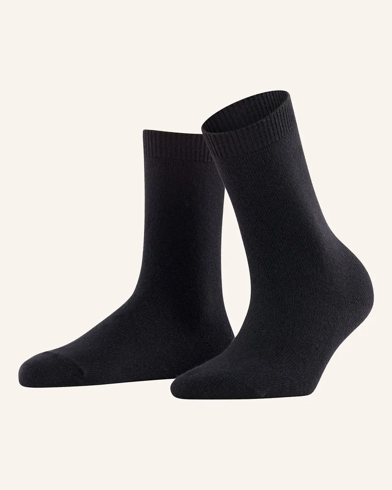 Falke Socken Cosy Wool Mit Merinowolle schwarz 3000