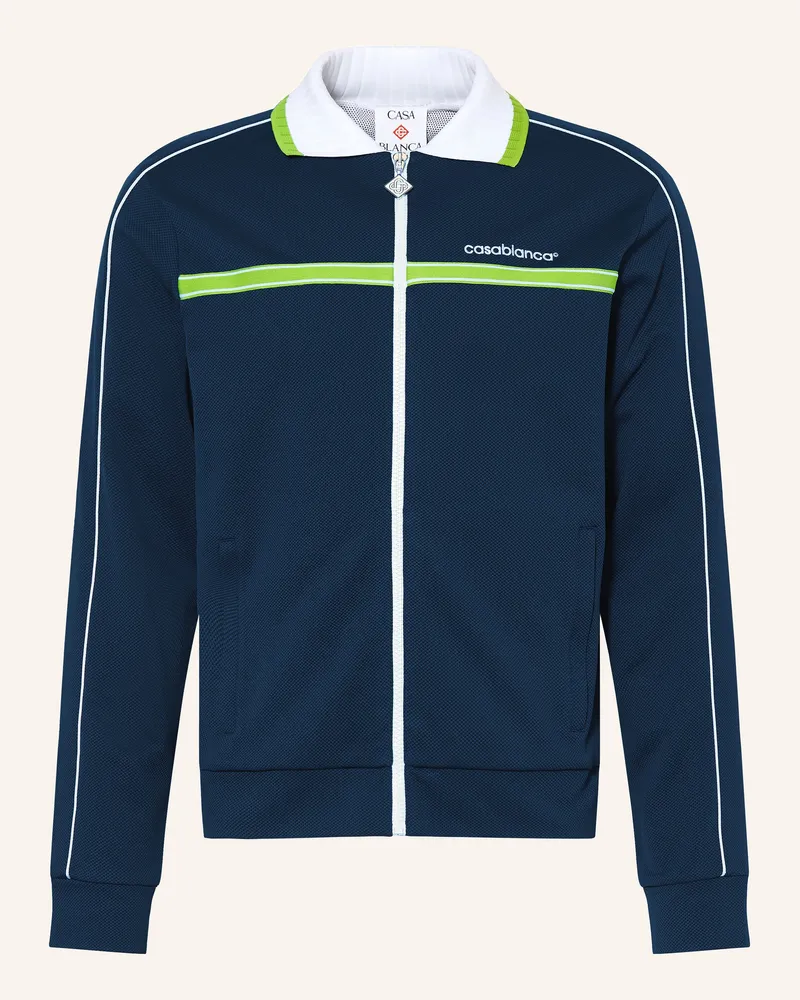 Casablanca Paris Track Jacket Aus Piqué blau Dunkelblau