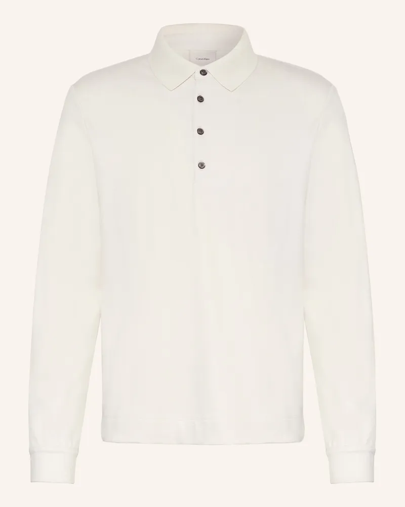 Calvin Klein Jacquard-Poloshirt Loose Fit Ecru