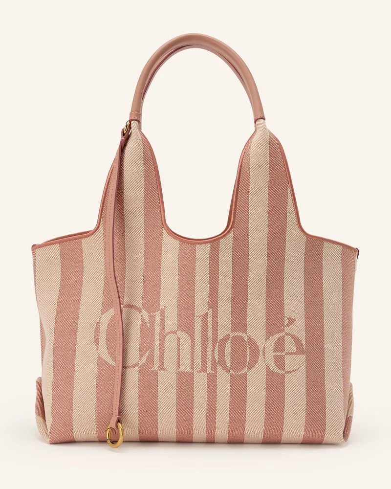Chloé Shopper Stripy rosa 26s
