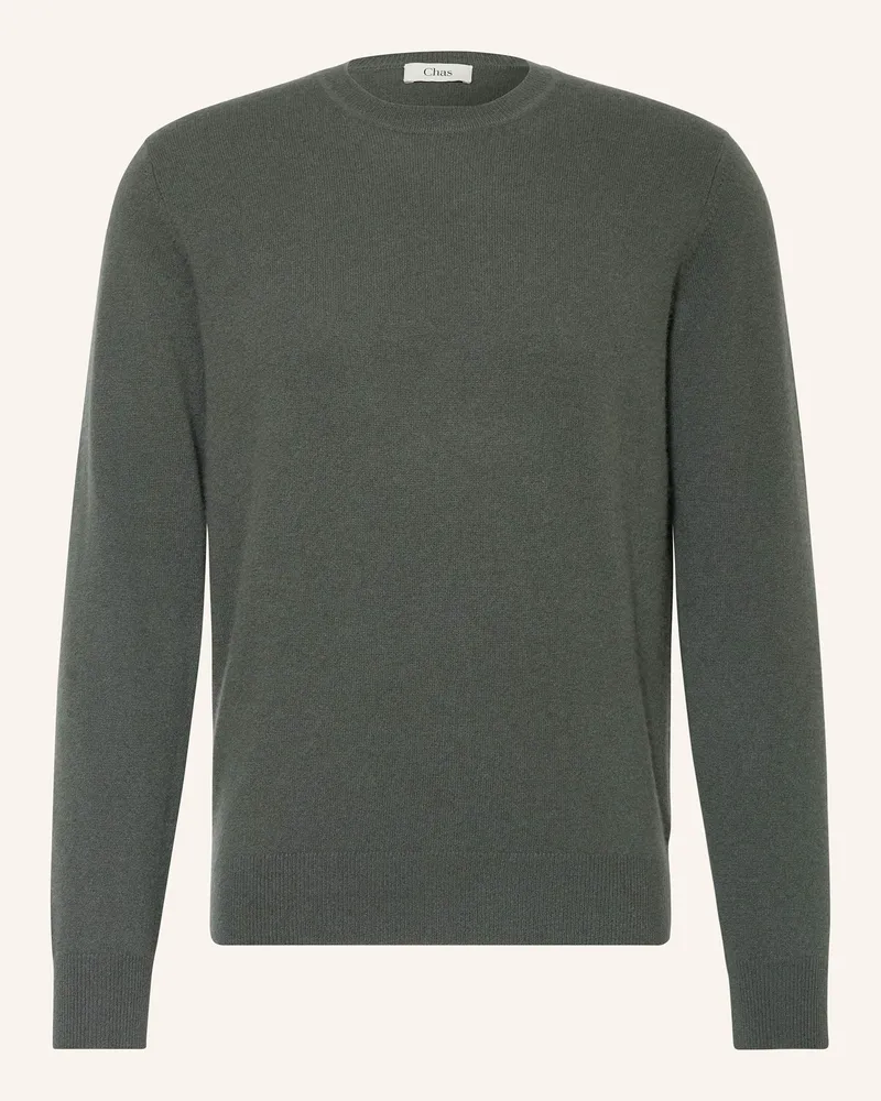 Chas Cashmere-Pullover Oliv
