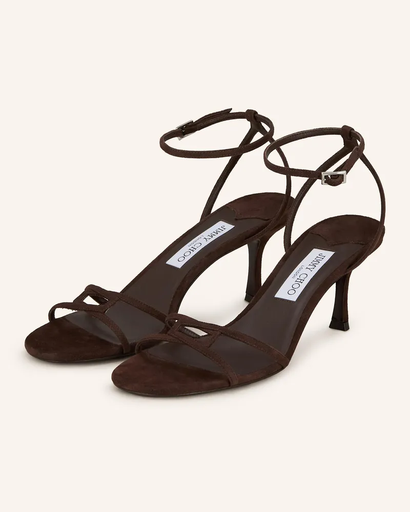Jimmy Choo Sandaletten 1998 LEO 65 Dunkelbraun