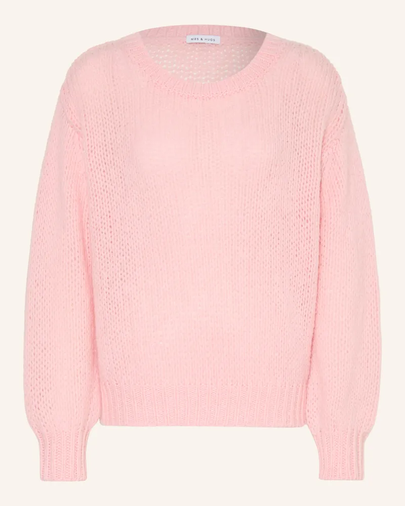 Mrs & HUGS Pullover rosa Rosa
