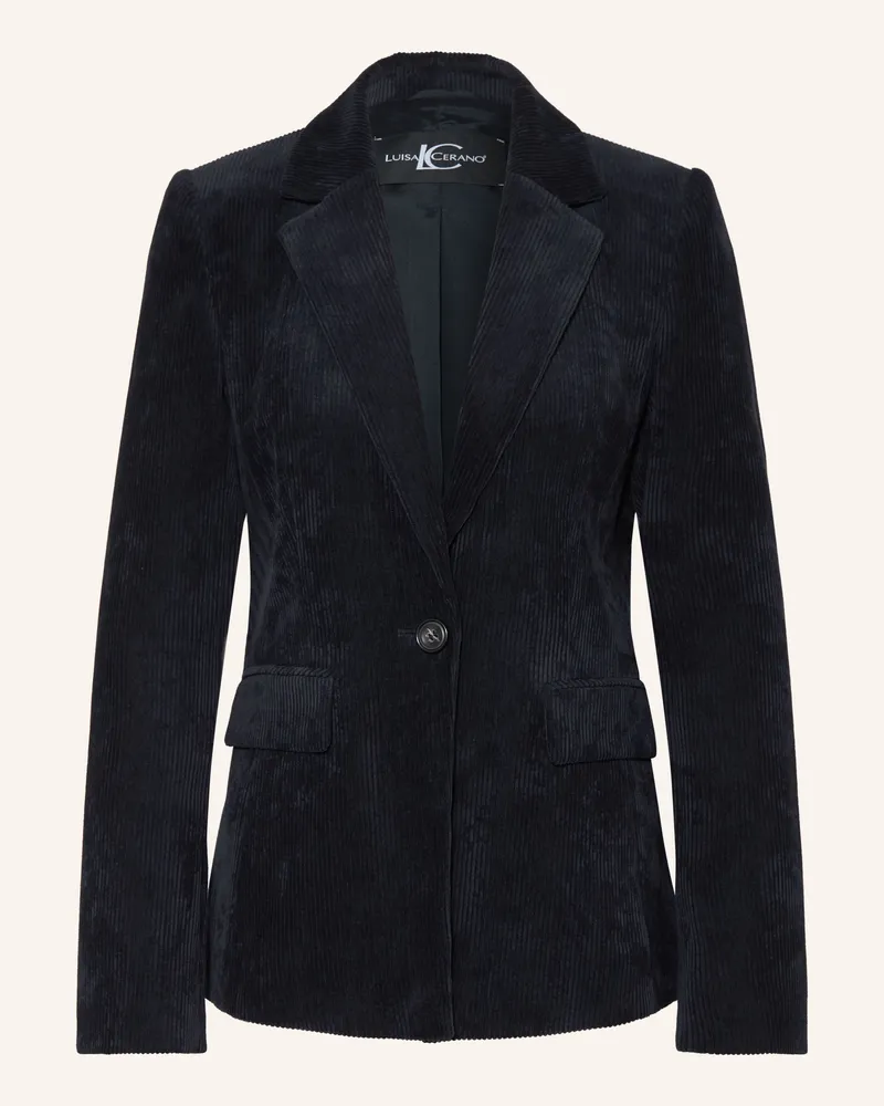Luisa Cerano Cordblazer blau Dunkelblau