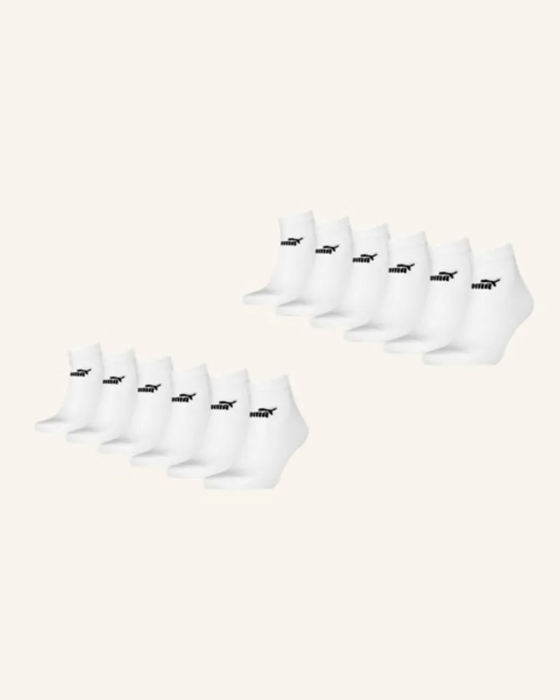 Puma Socken Elements Quarter 12-Pack weiss Weiss