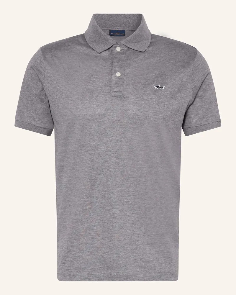Paul & Shark Piqué-Poloshirt Grau