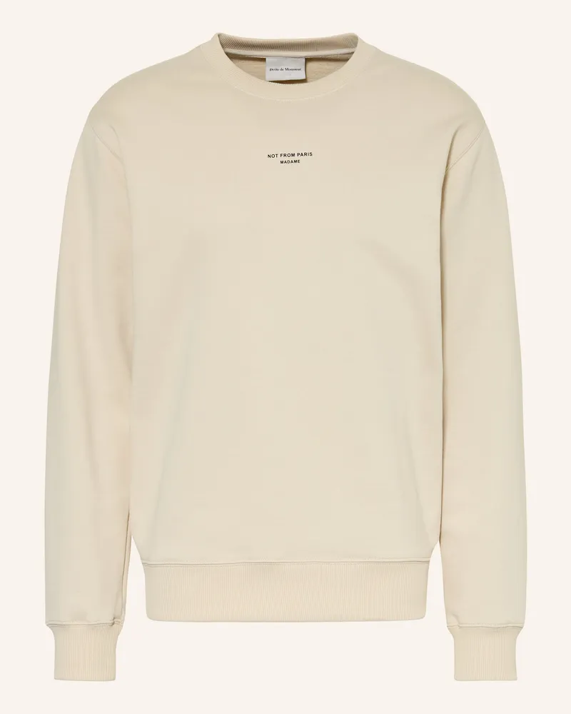 Drôle de Monsieur Sweatshirt Le Slogan Classique beige Beige