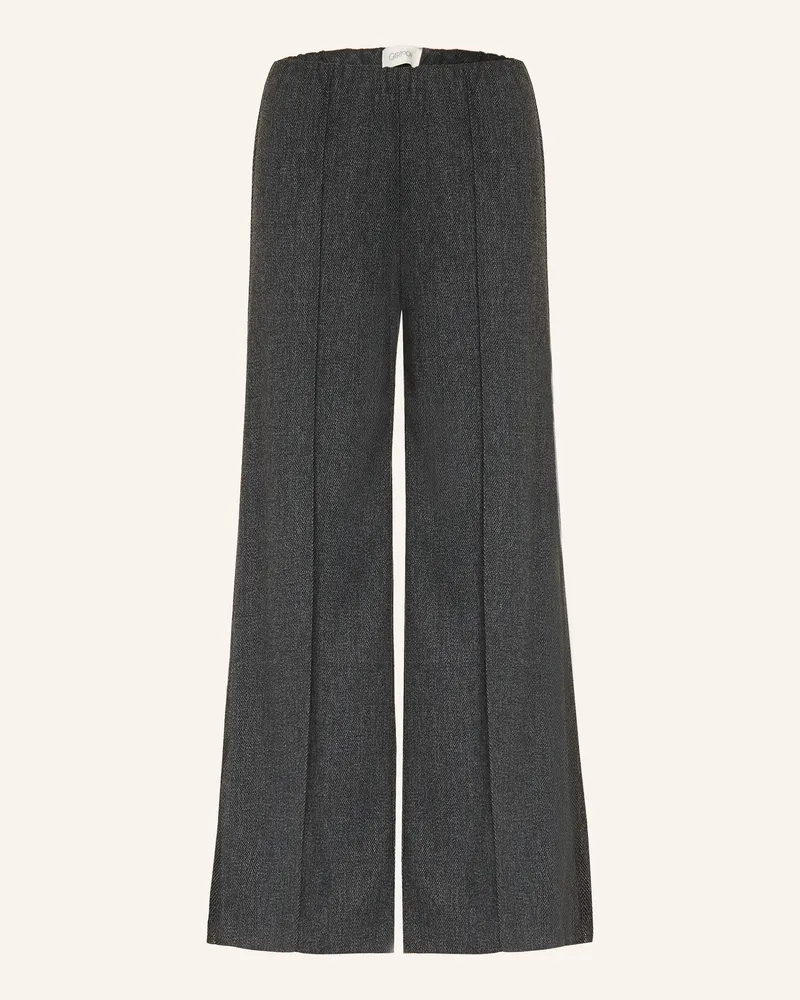 Cartoon Marlenehose Aus Flanell grau Dunkelgrau