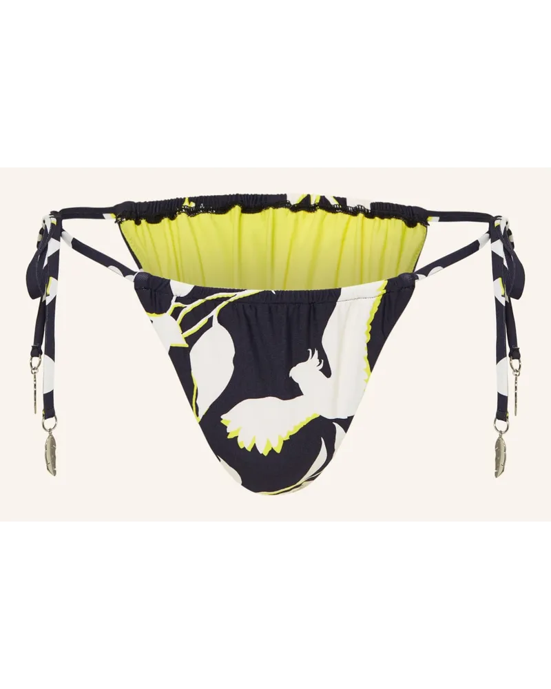 Seafolly Australia Triangel-Bikini-Hose BIRDS OF PARADISE Schwarz