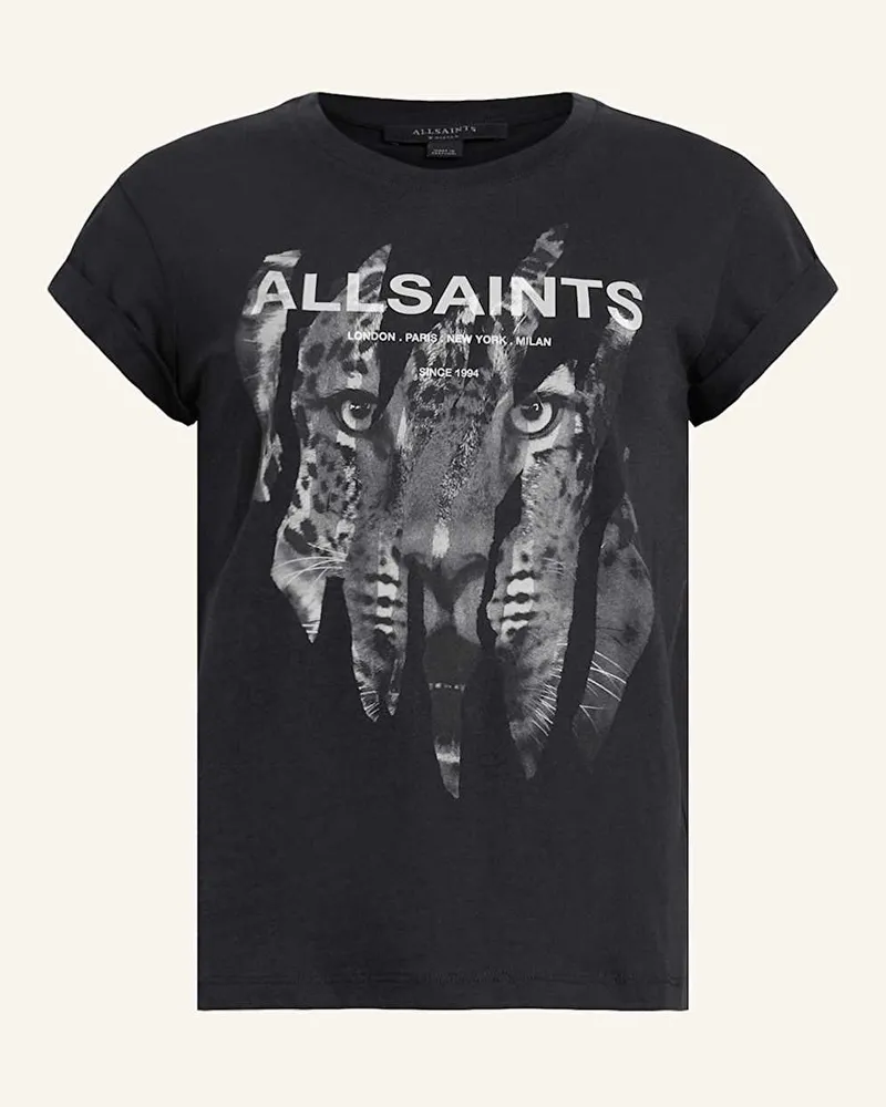 AllSaints T-Shirt RIPROAR Schwarz