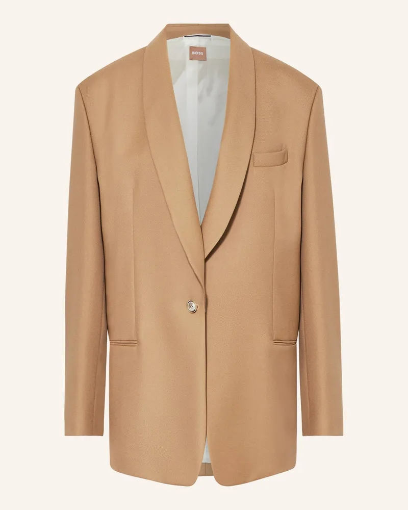 HUGO BOSS Oversized-Blazer JIGAGO Braun