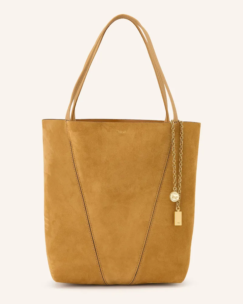 Chloé Shopper Spin braun Bleached