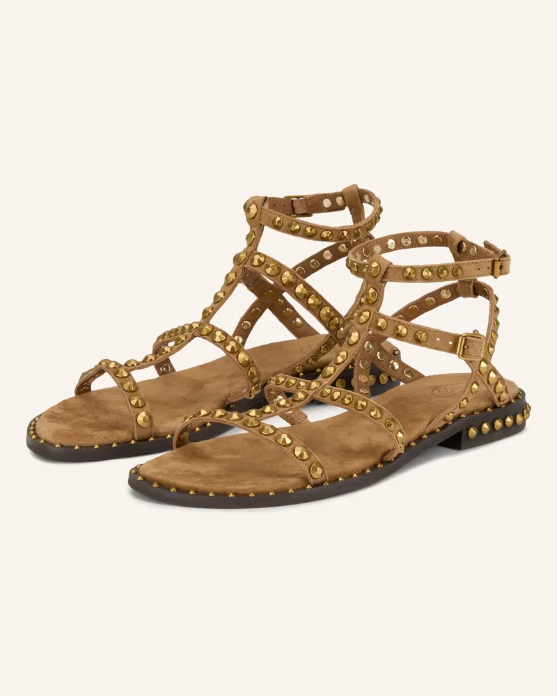 ash Sandalen Precious Mit Nieten braun Camel