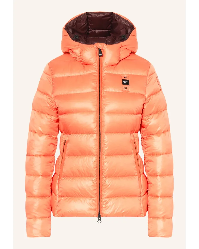 Blauer Steppjacke mit DUPONT™ SORONA®-Isolierung Rosa