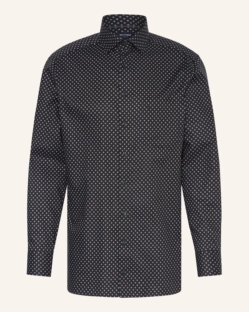 Olymp Hemd Level Five Modern Fit schwarz Schwarz