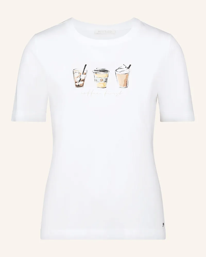 Betty Barclay T-Shirt mit Schmucksteinen Weiss