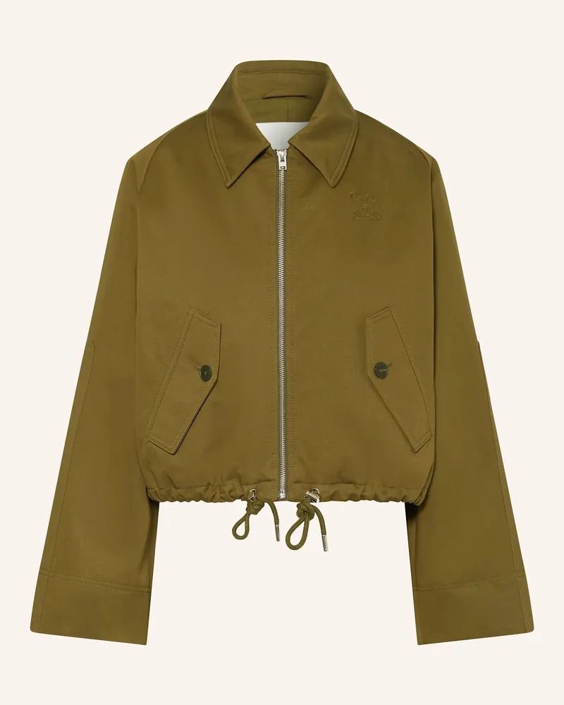 Closed Kastenjacke Oliv