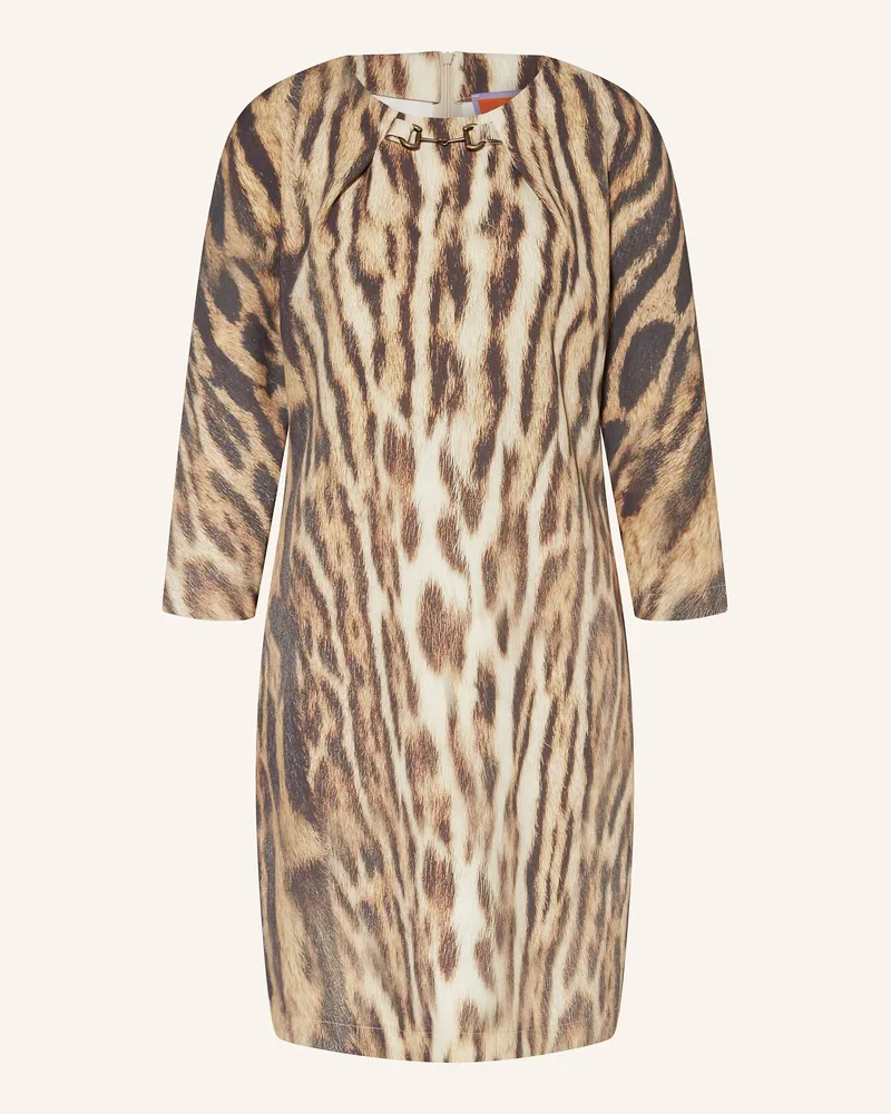 ANNA's dress affair Kleid mit 3/4-Arm Dunkelbraun